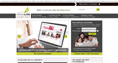 Desktop Screenshot of grandlyonhabitat.fr